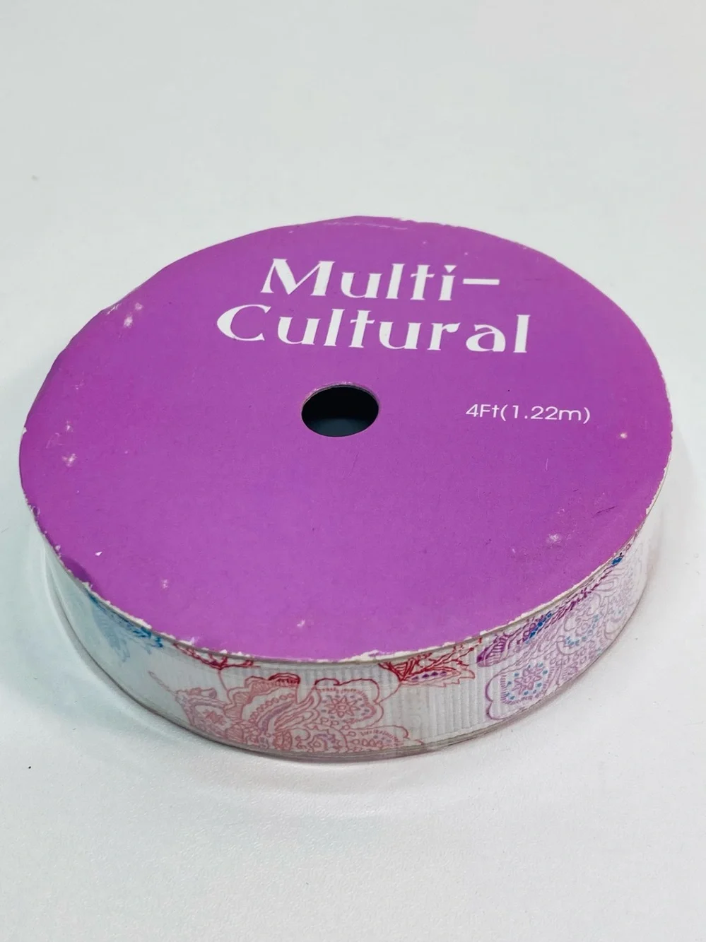 10/$10 or $1 BUNDLE:Multi-Cultural Decorative Ribbon -4 ft